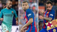 Mascherano, Jordi Alba y Alcacer.