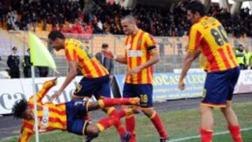 Los dos colombianos jugaron para el Lecce la temporada 2011/12.