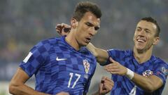 Mandzukic celebra su segundo gol.