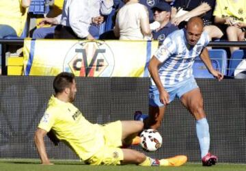 Villarreal-Málaga.
Amrabat y Víctor Ruiz.