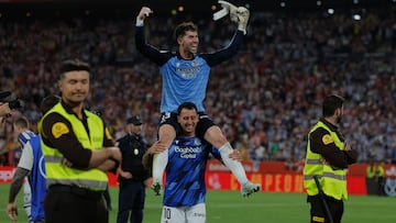 Marrero, el héroe de la Real Sociedad ante el Atlético.