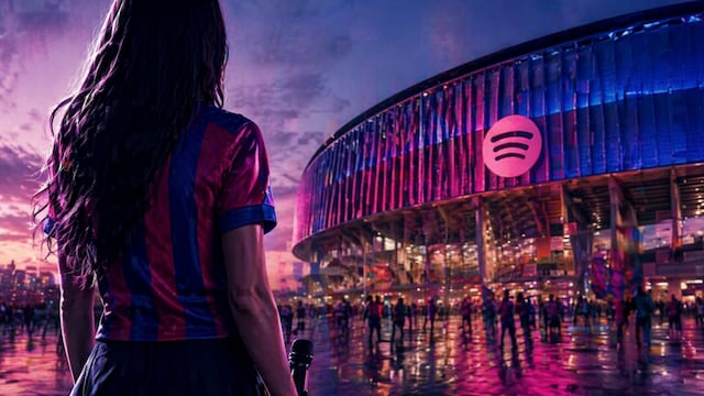 She takes over from Ed Sheeran, who appeared at the first leg match at the Bernabéu.