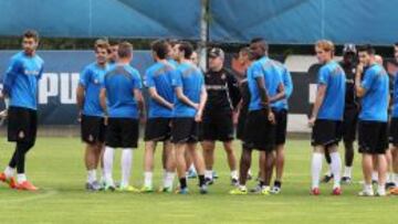 El Espanyol, en un entrenamiento.