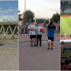 Gran ambiente previo al Argentina vs México