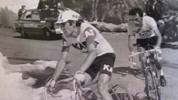 Paco Gald&oacute;s, en el Stelvio.