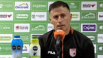 Valoró la actitud de su equipo pese a las adversas condiciones.