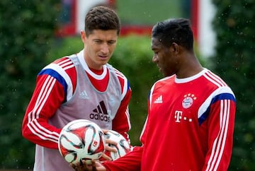 Robert Lewandowki and David Alaba