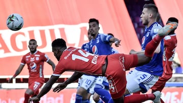 Millonarios venció a América 2-1 en el estadio PAscual Guerrero por la ida de los cuartos de final de la Liga BetPlay
