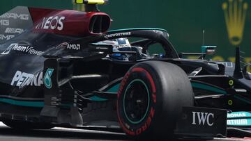 Bottas durante la jornada del sábado en el GP de México.