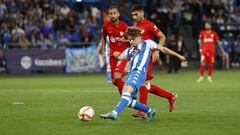 Mario Soriano, en el partido del playoff ante el Linares.