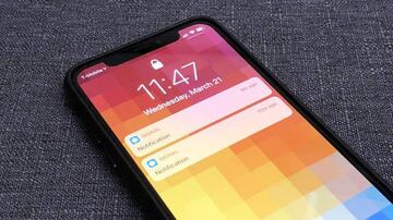 Notificaciones ocultas en la pantalla de bloqueo del iPhone X