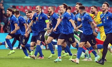 La selecci¨®n de Italia campeona de Europa.