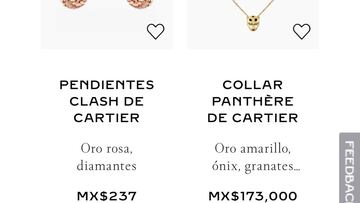 La metedura de pata de Cartier: pone a la venta unos pendientes de diamantes por 13 euros y costaban 13.000