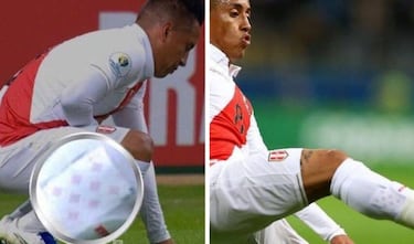 El amuleto que llevó Cueva durante las semis frente a Chile