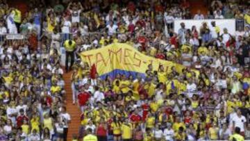 Unos 15.000 colombianos en el Bernabéu para ver a James