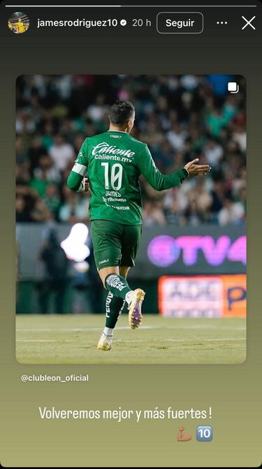 James Rodríguez calma a León