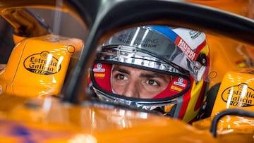 Carlos Sainz durante el GP de Alemania de 2019.