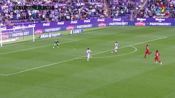 El dos contra el portero del Valladolid que resolvieron muy mal