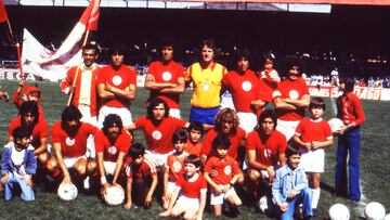 PHOTO TOLUCA TEAM IN THE YEAR 1977
<br><br>
FOTO DEL EQUIPO TOLUCA EN EL A�O DE 1977.
<br><br>
DAVID LEAH/ARCHIVO HISTORICO MEXSPORT