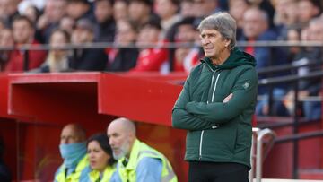 Manuel Pellegrini, en el derbi.