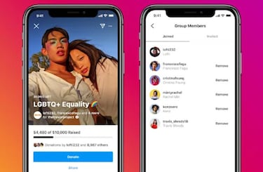 Instagram ya deja recaudar dinero en grupo para ONGs