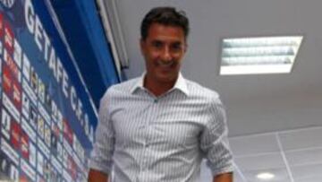 <b>COMIENZA EL CURSO. </b>Míchel compareció ante los medios.