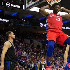 Un Embiid monstruoso (41+13+4) se carga él solo a los Clippers