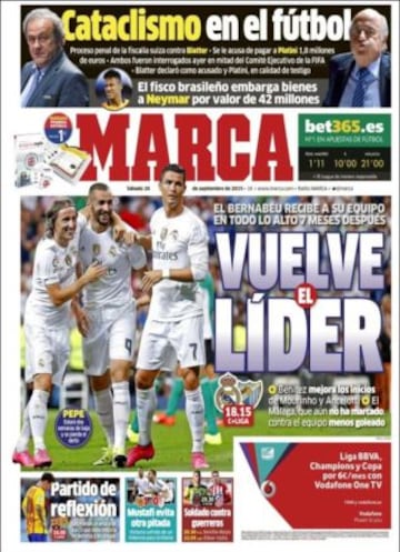 Portadas de la prensa deportiva