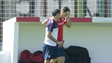 Aduriz se ha perdido dos sesiones esta semana y Valverde ha estado encima de él