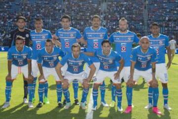 Los once jugadores de Cruz Azul que saltaron como titulares para enfrentar a Pumas.