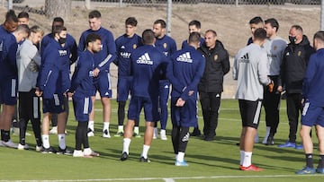 30/11/20 Entrenamiento Real Zaragoza ivan martinez