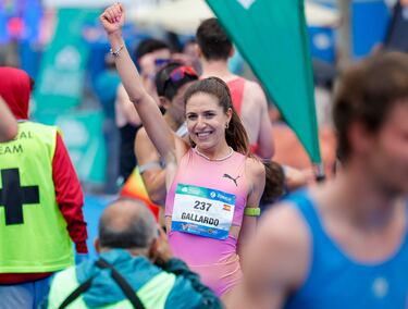 Carla Gallardo con un tiempo de 1h09:14 (mejor marca personal) pasó por el último metro por delante de todas sus compatriotas.