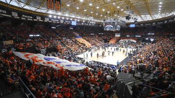 15/04/19 BALONCESTO BASKET PABELLON FONTETA FUENTE SAN LUIS FINAL EUROCUP TERCER PARTIDO
VALENCIA BASKET - ALBA BERLIN
AFICION PANORAMICA VISTA GENERAL