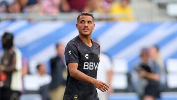 COLUMBUS, OHIO - JULY 23: Jonathan Dos Santos of LIGA MX All-Stars participates in the MLS All-Star Skills Challenge at Lower.com Field on July 23, 2024 in Columbus, Ohio. Stacy Revere/Getty Images/AFP (Photo by Stacy Revere / GETTY IMAGES NORTH AMERICA / Getty Images via AFP)
