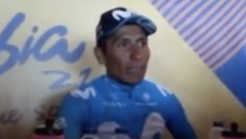 Nairoman en rueda de prensa después de ser ganador de la última etapa