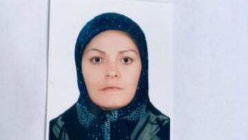 La foto del registro de Brisa en la Federación de Básquetbol Iraní.