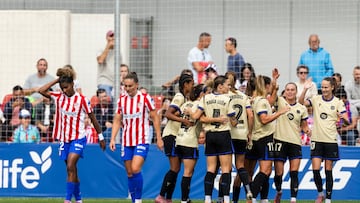 Atlético - Barça femenino hoy, en directo: jornada 7 de Liga F, última hora en vivo