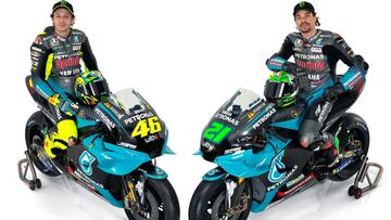 Rossi y Morbidelli con las Yamaha de Petronas,