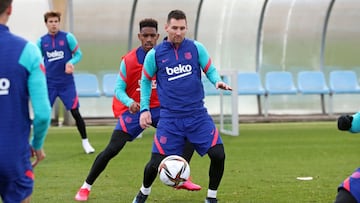 ENTRENAMIENTO BARCELONA MESSI