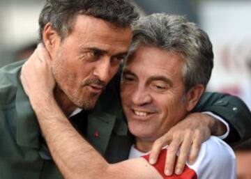 Luis Enrique y Juan Manuel Lillo.