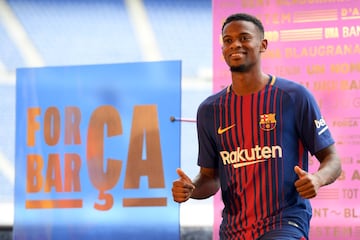 Las imágenes de la presentación de Semedo con el Barça