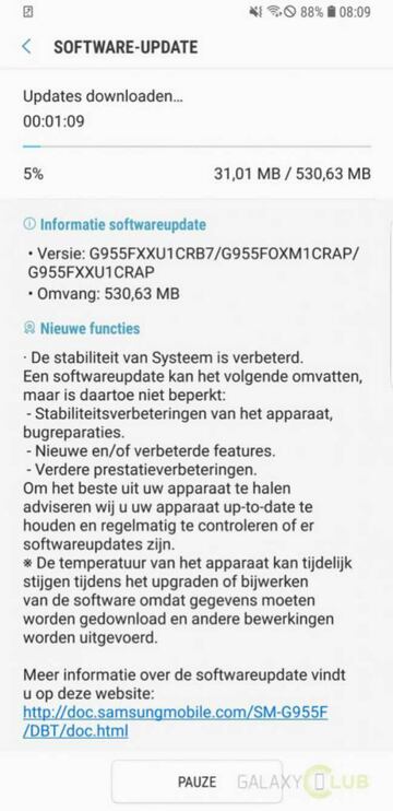 La nueva actualizaci&oacute;n Oreo para los Galaxy S8