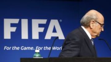Joseph Blatter, en la rueda de prensa.