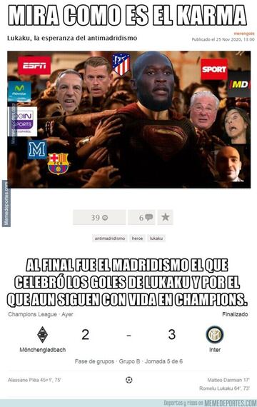 Los memes más divertidos de la jornada europea