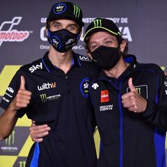 Rossi: "Me ha asustado la caída de Luca, pero está bien"