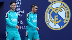 Asensio y Ceballos, en la previa de la final de la Champions de París.