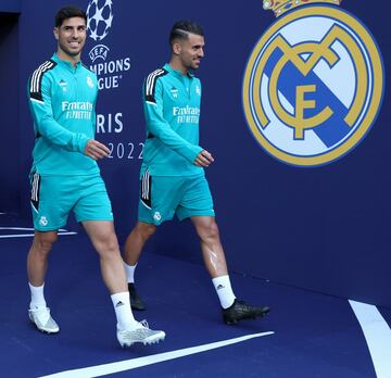 Asensio y Ceballos, en la previa de la final de la Champions de París.