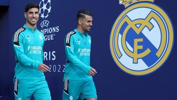 Asensio y Ceballos, en la previa de la final de la Champions de Par¨ªs.