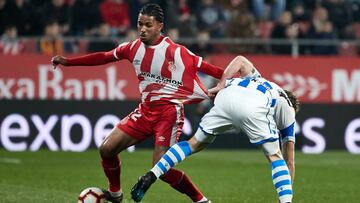 Douglas Luiz, en el partido ante la Real Sociedad.