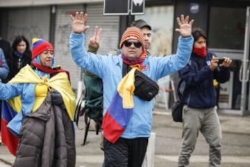 El aforo del estadio Germán Becker en Temuco será lleno en su mayoría por hinchas colombianos.